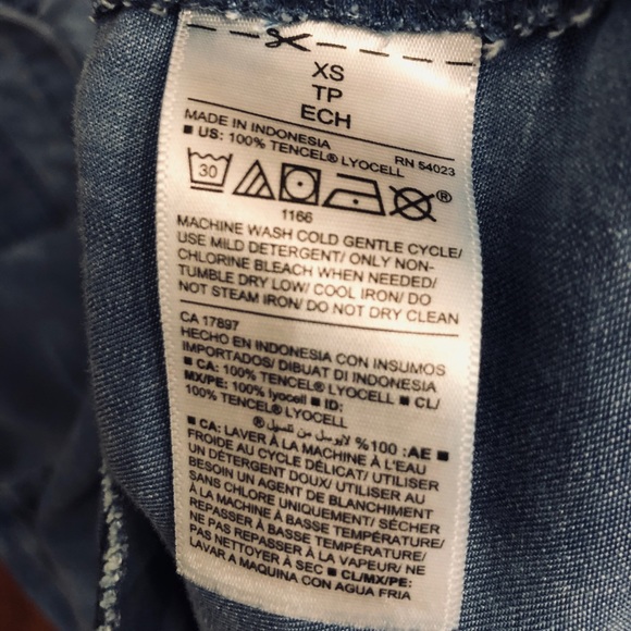 SOLD Chambray tencel dress - Picture 5 of 5